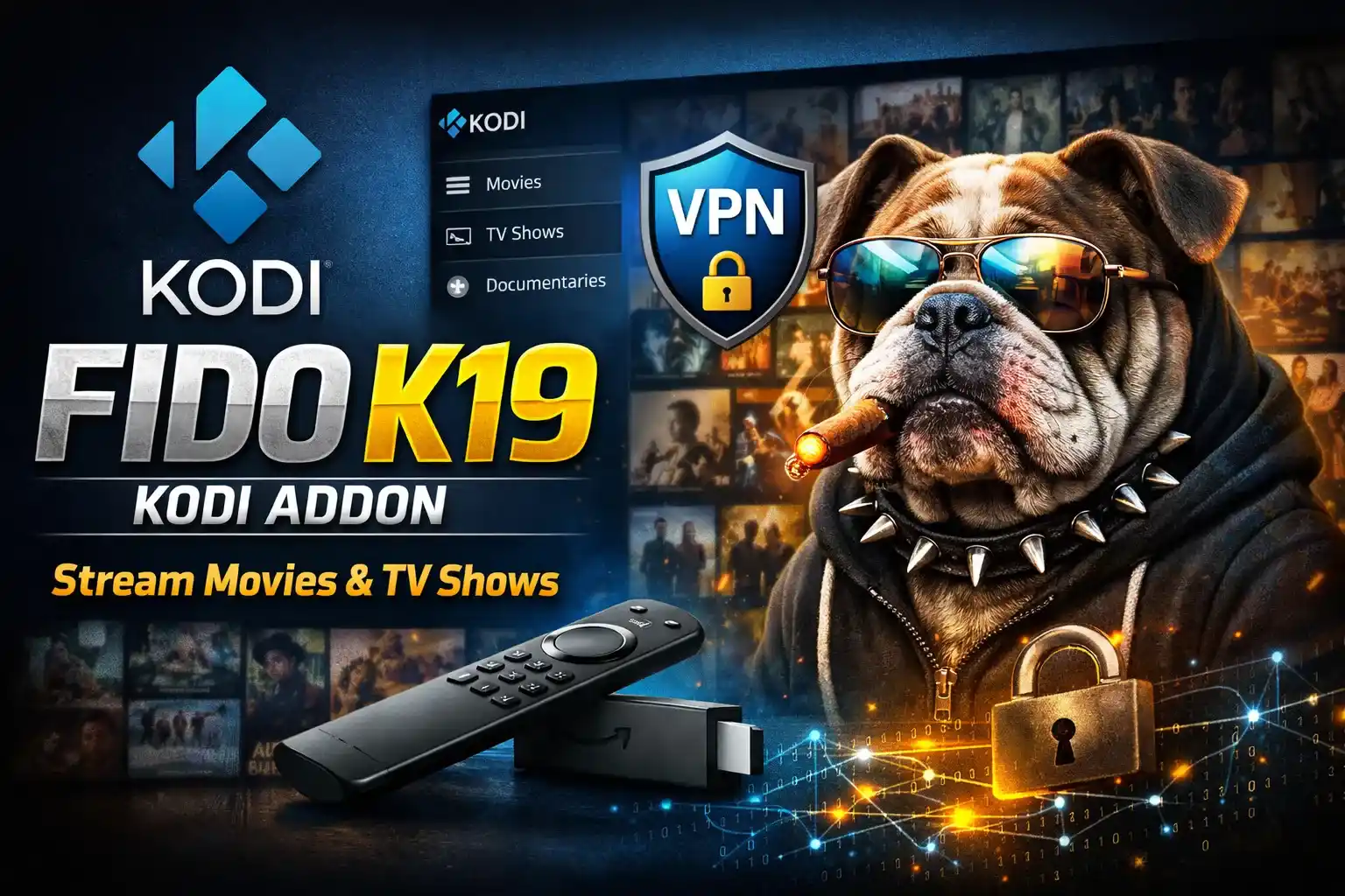 Fido K19 Kodi addon install on kodi