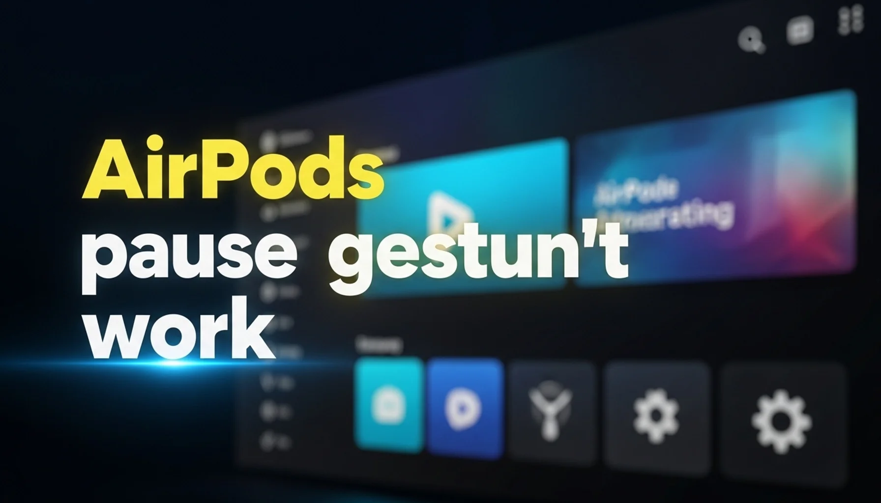 airpods pause gesture doesnt work
