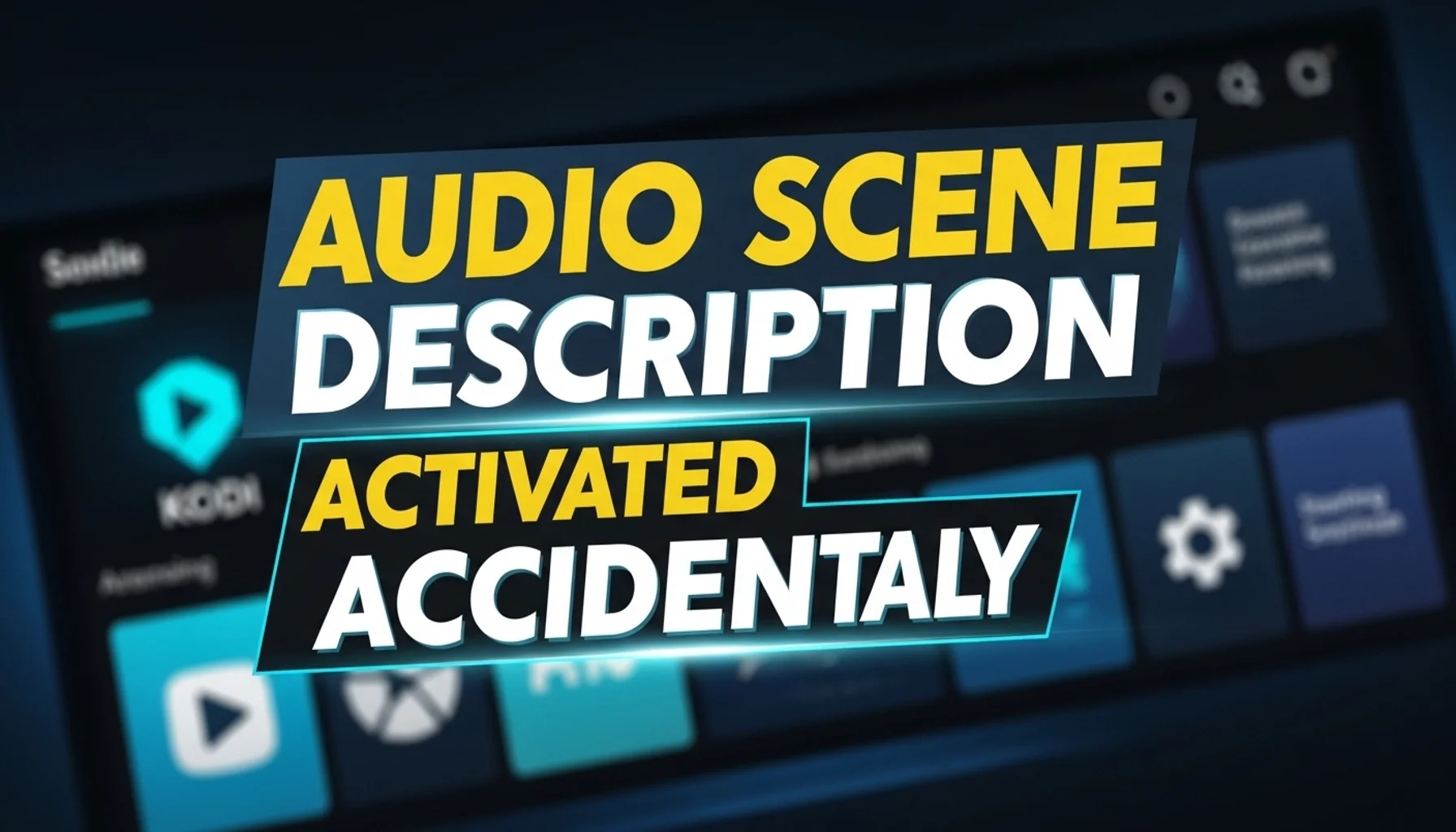 audio scene description activated accidentally