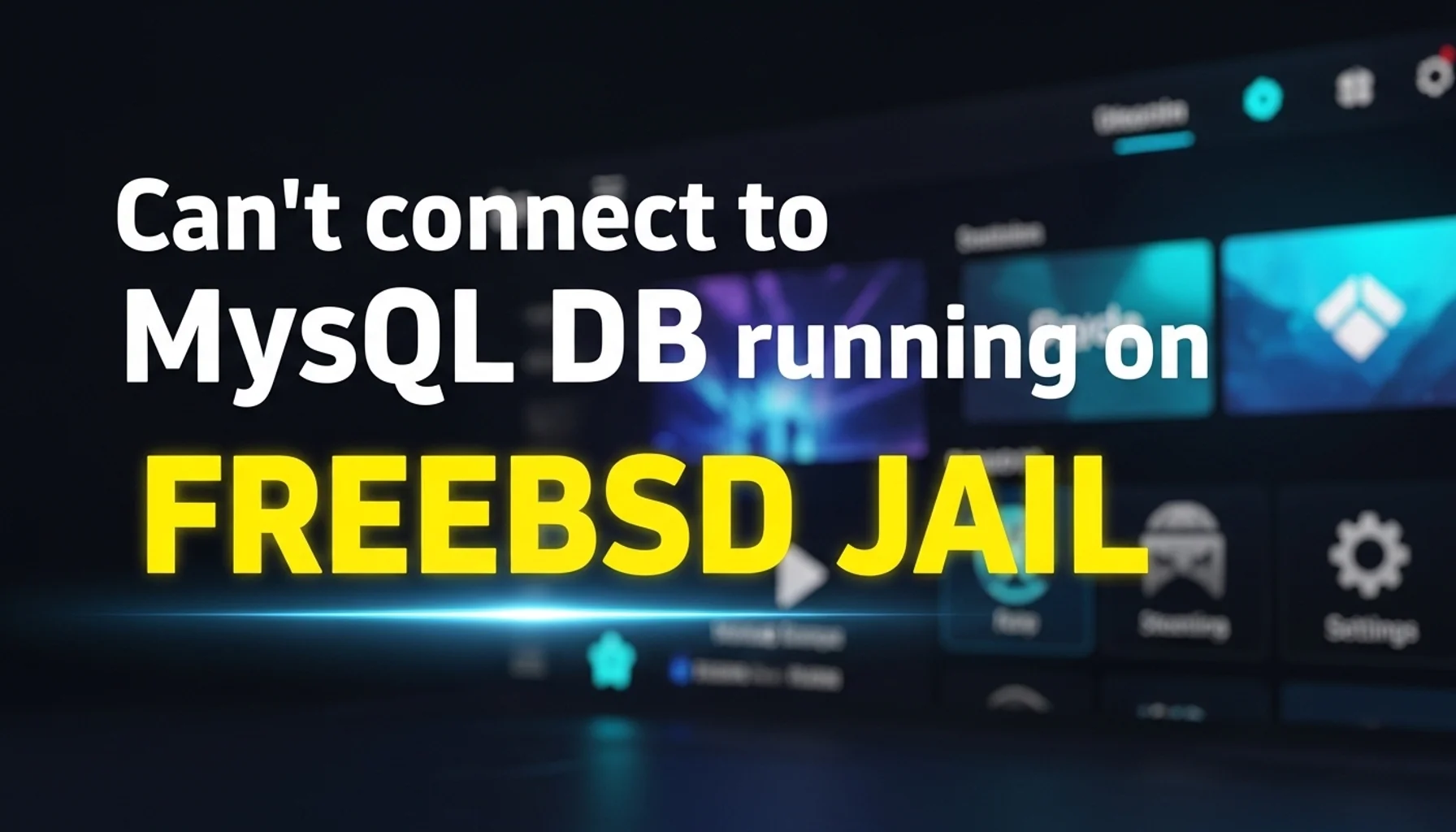 cant connect to mysql db running on freebsd jail