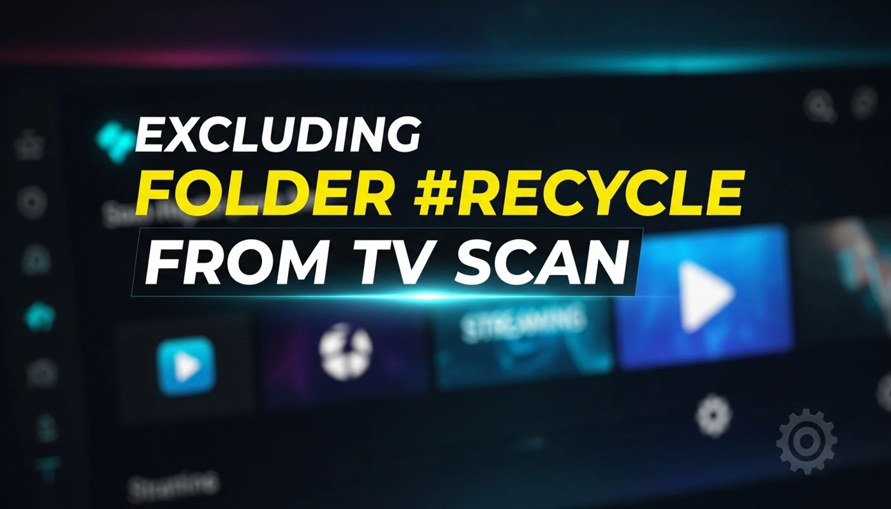 excluding folder named recycle from tv scan