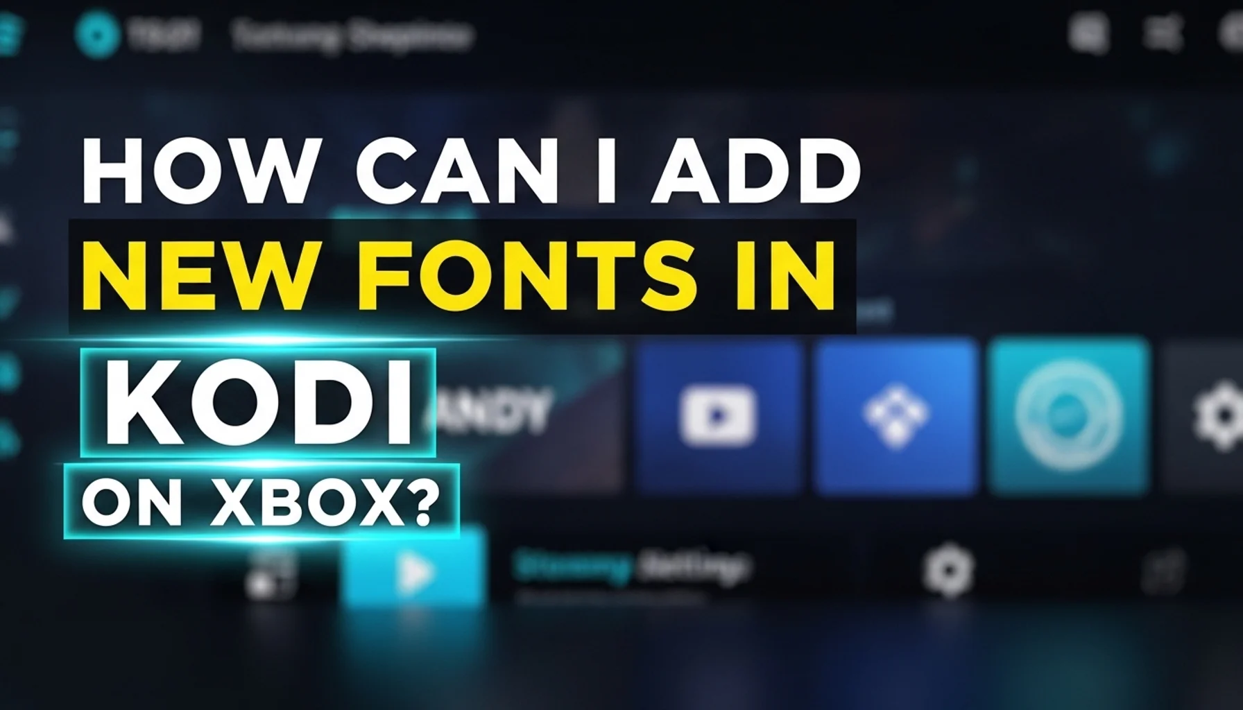 how can i add new fonts in kodi on