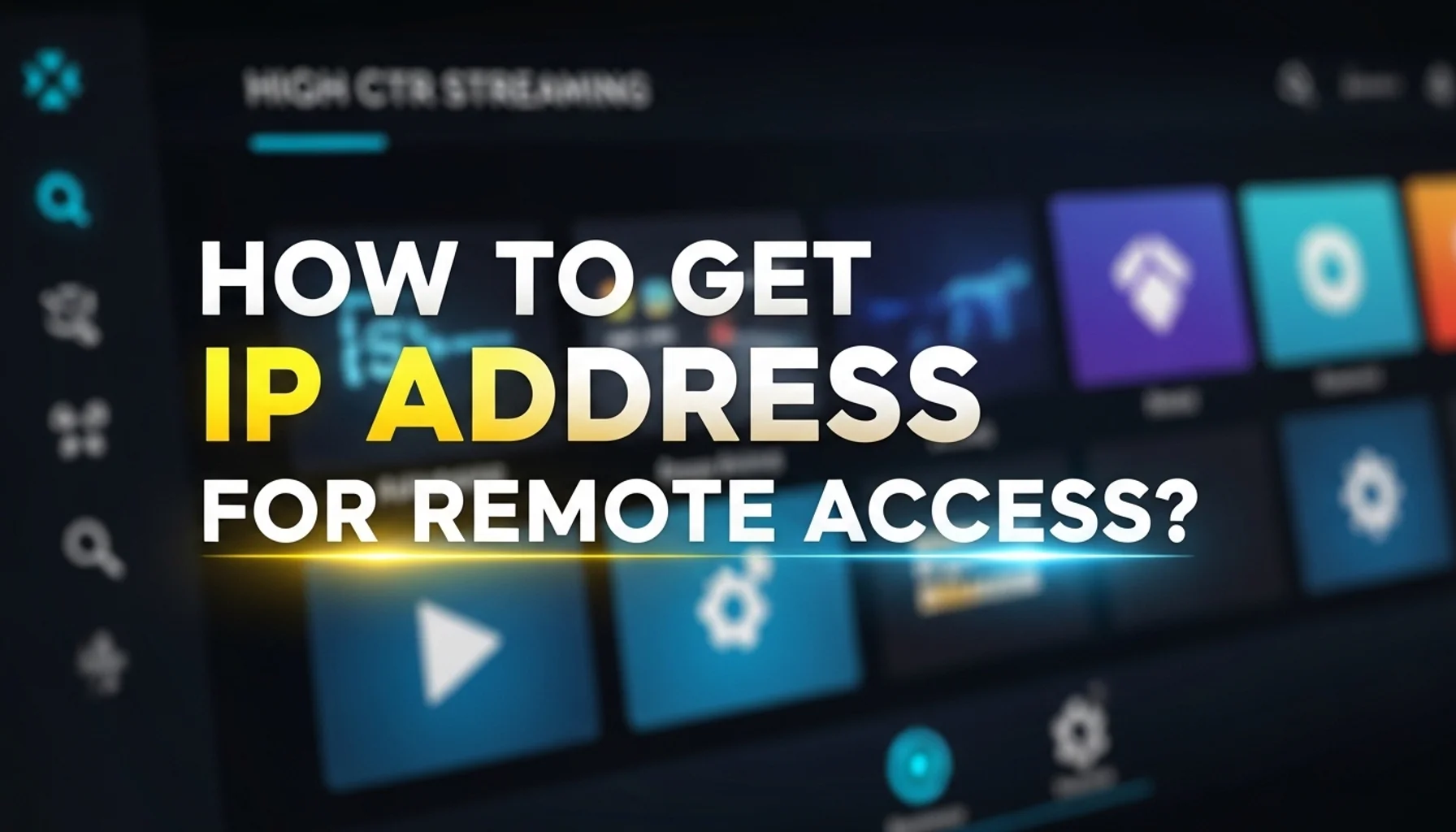 how to get ip address for remote access