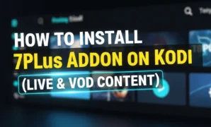 how to install 7plus addon on kodi live vod content
