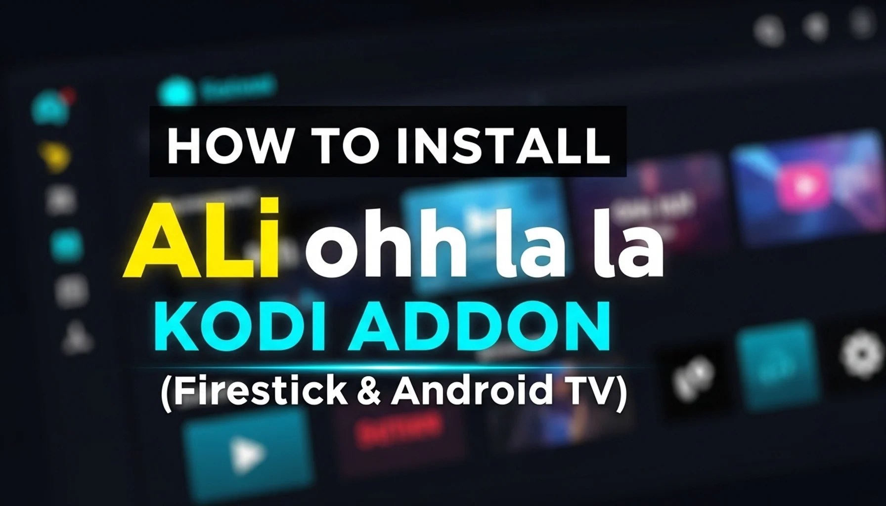 how to install ali ohh la la kodi addon firestick android t
