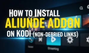 how to install aliunde addon on kodi non debrid links