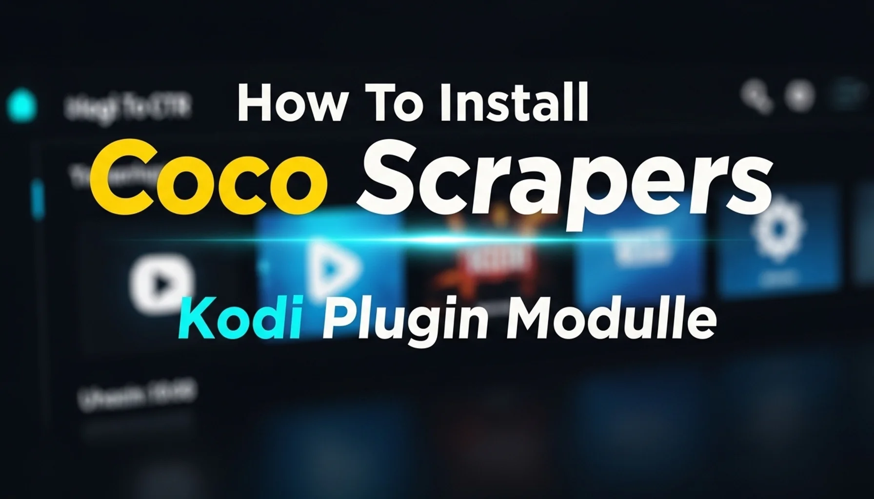how to install coco scrapers kodi plugin module