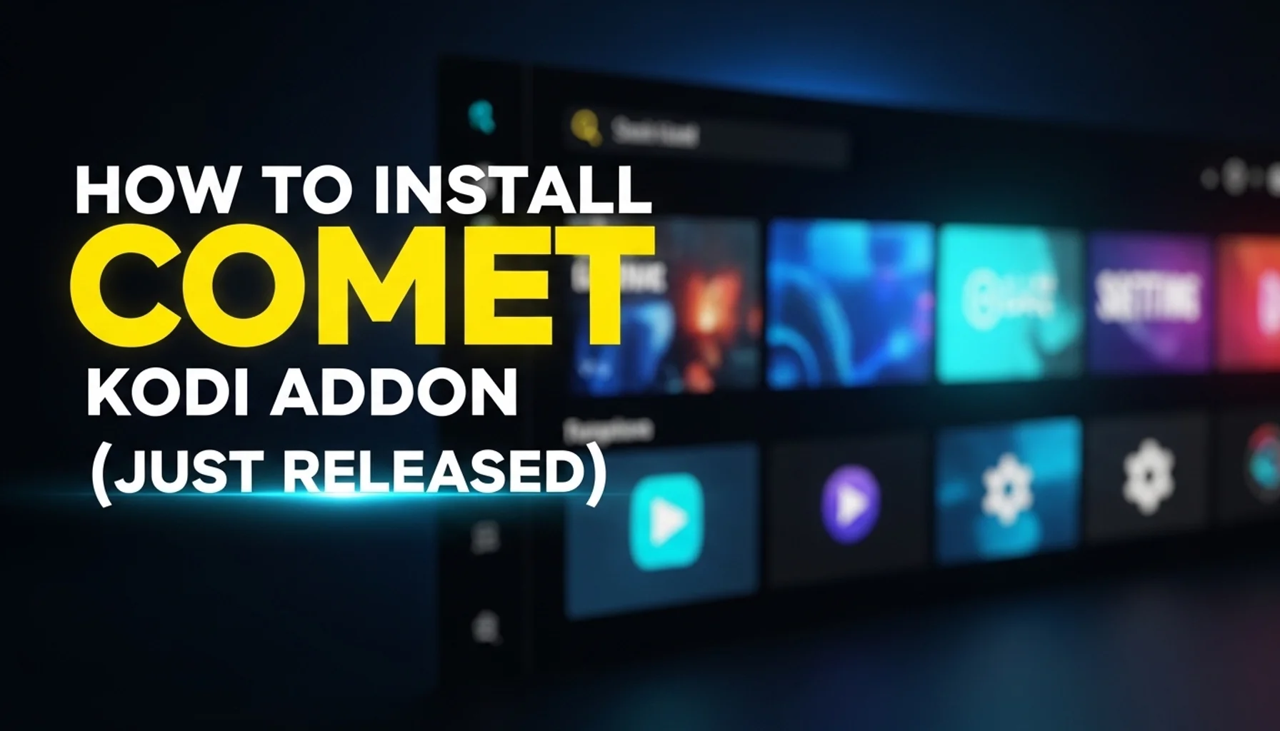 how to install comet kodi addon just released