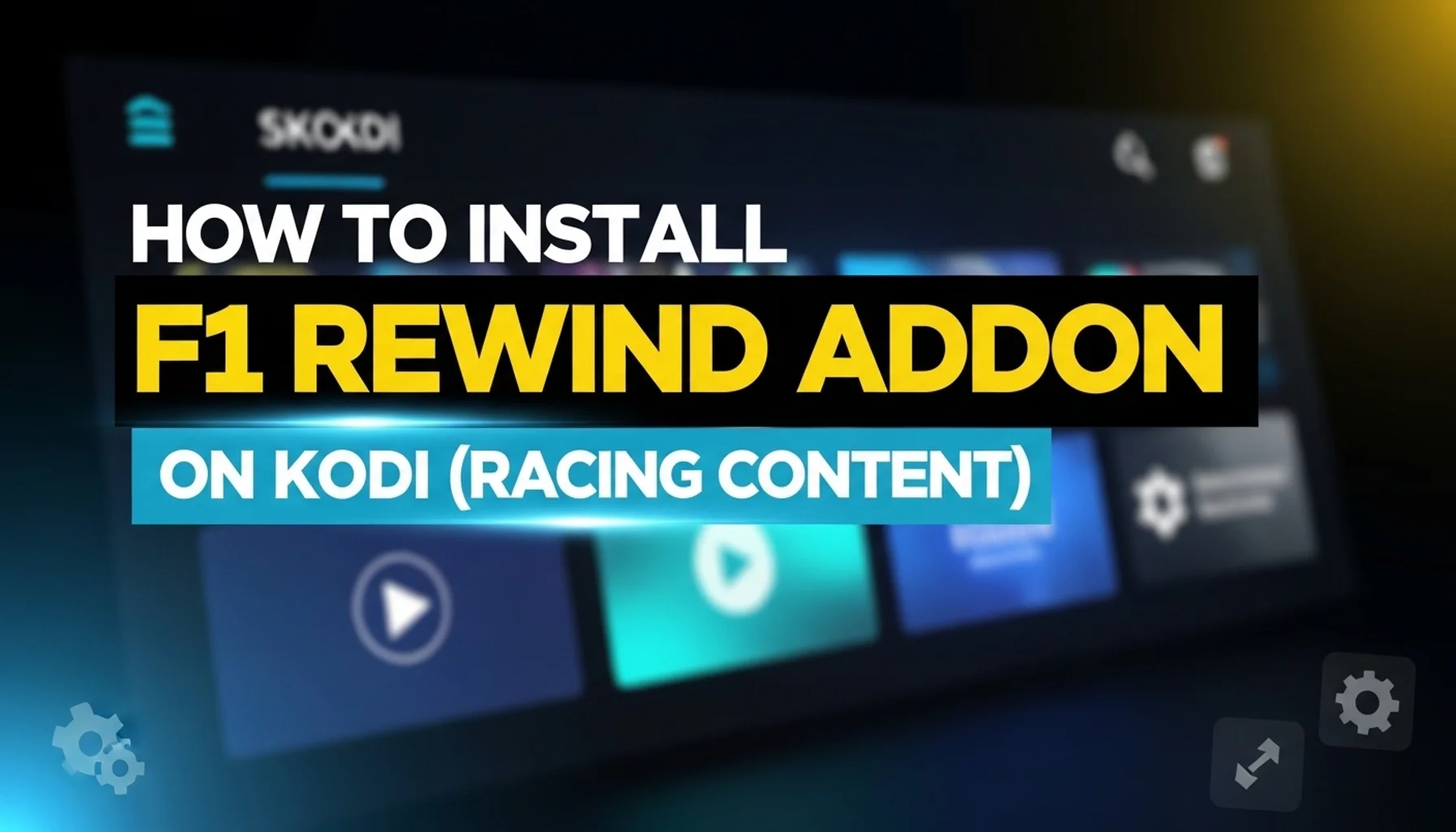 how to install f1 rewind addon on kodi racing content
