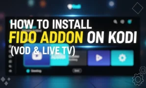 how to install fido addon on kodi vod live tv