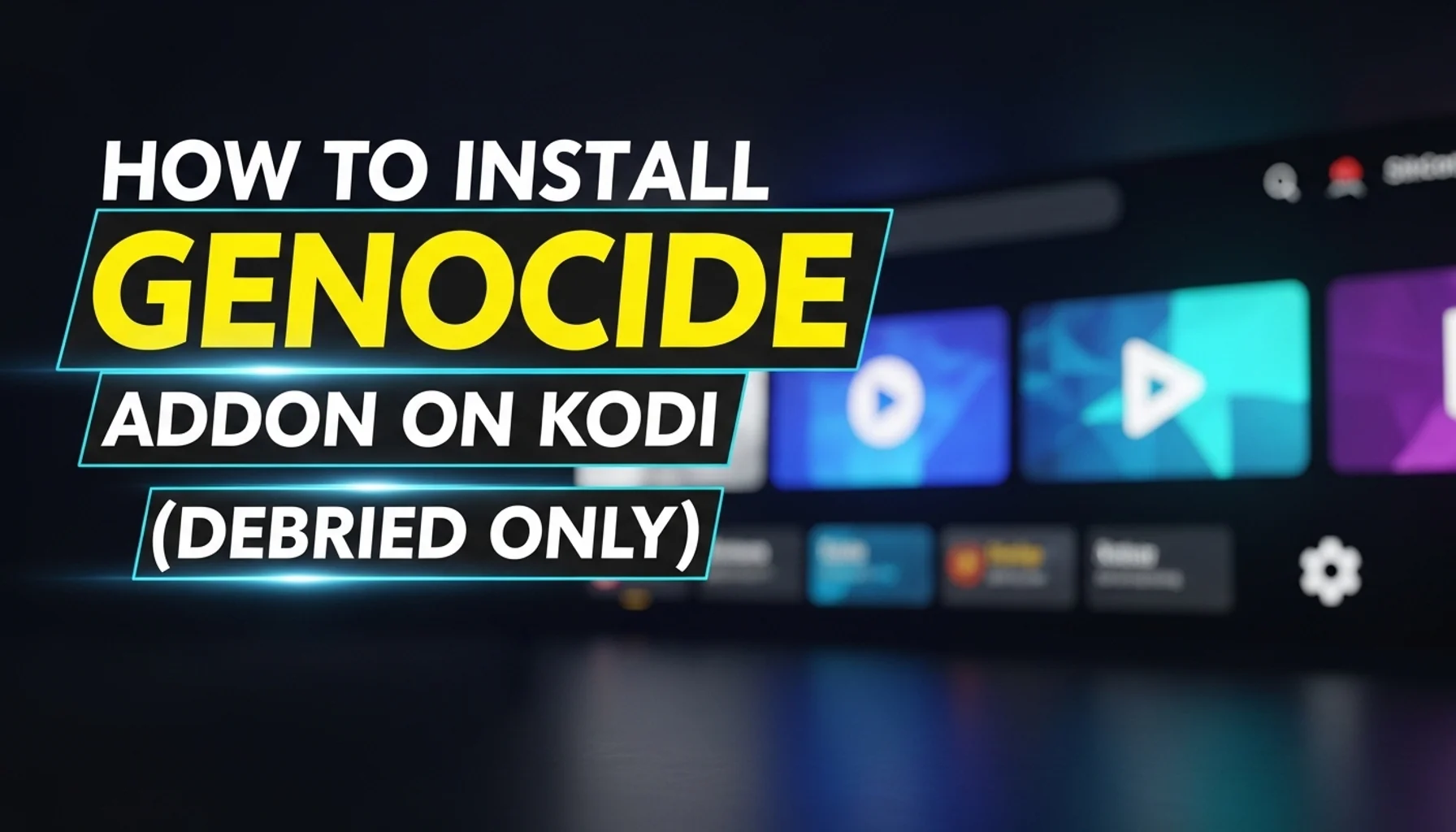 how to install genocide addon on kodi debrid only