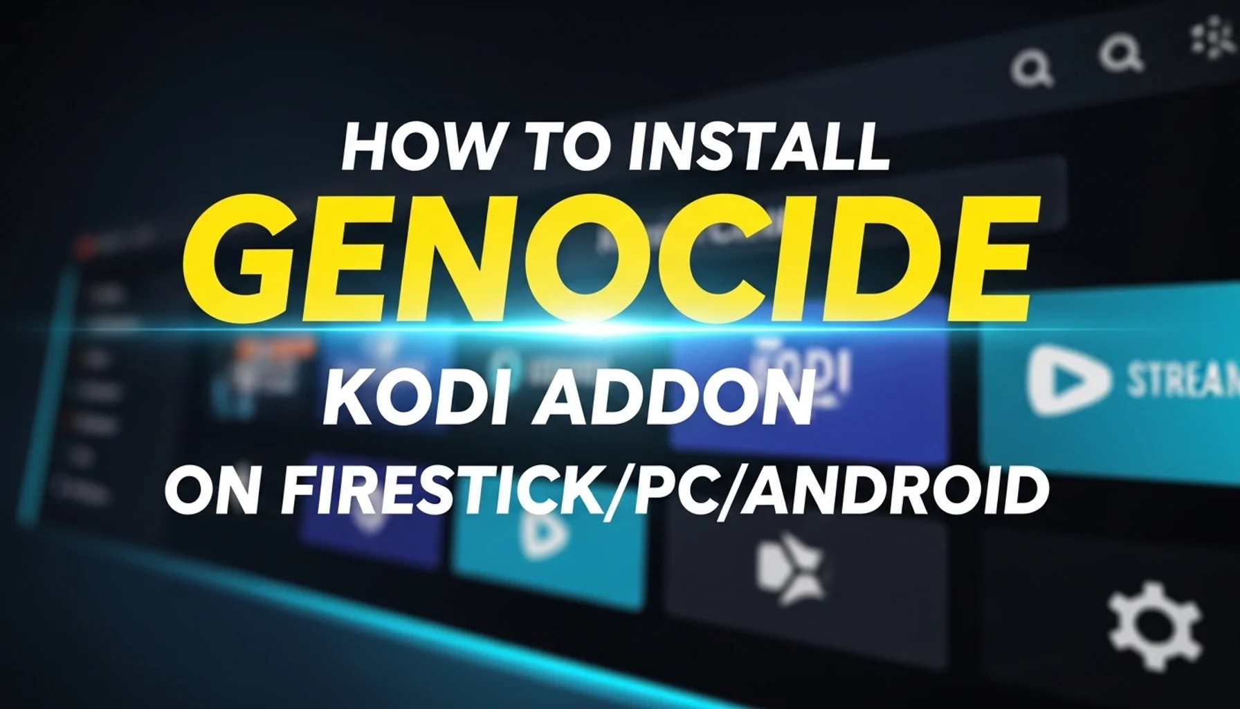 how to install genocide kodi addon on firestickpcandroid