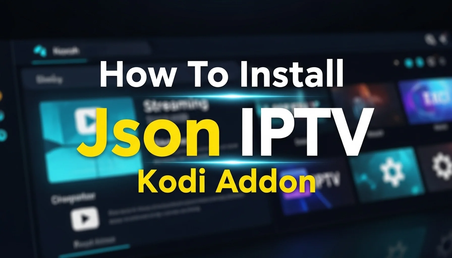 how to install json iptv kodi addon