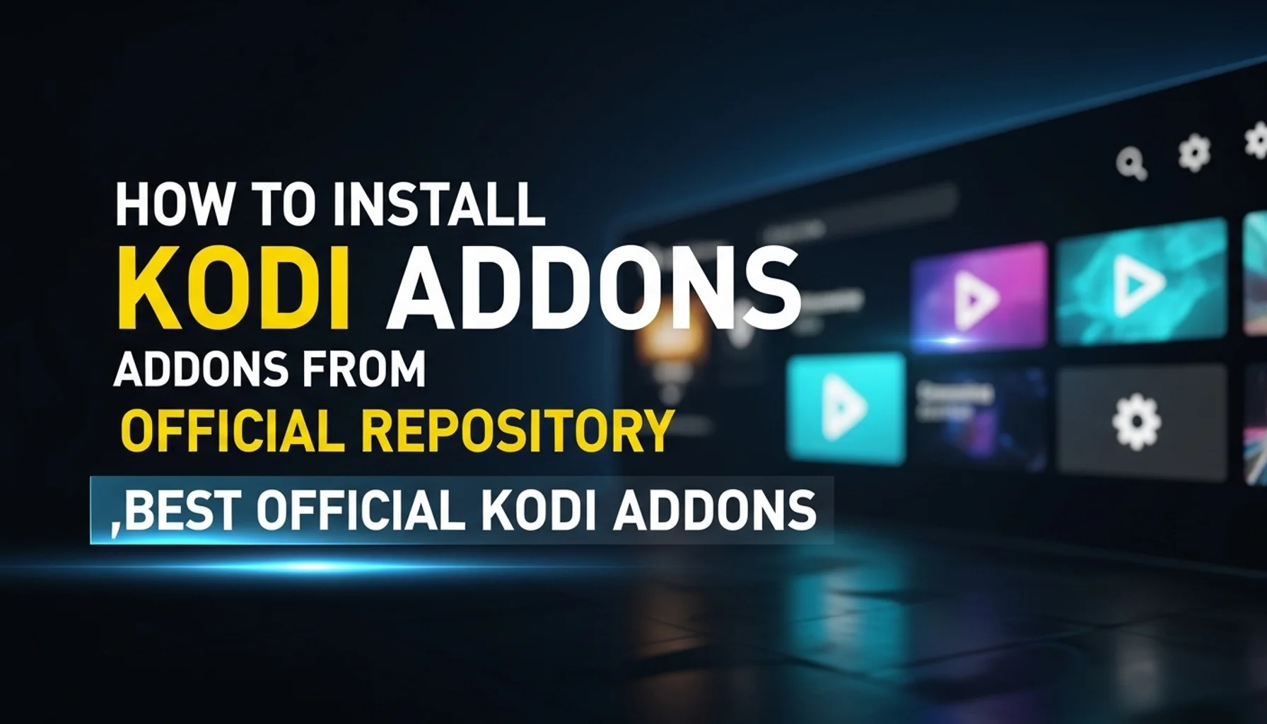 how to install kodi addons from official repository best off