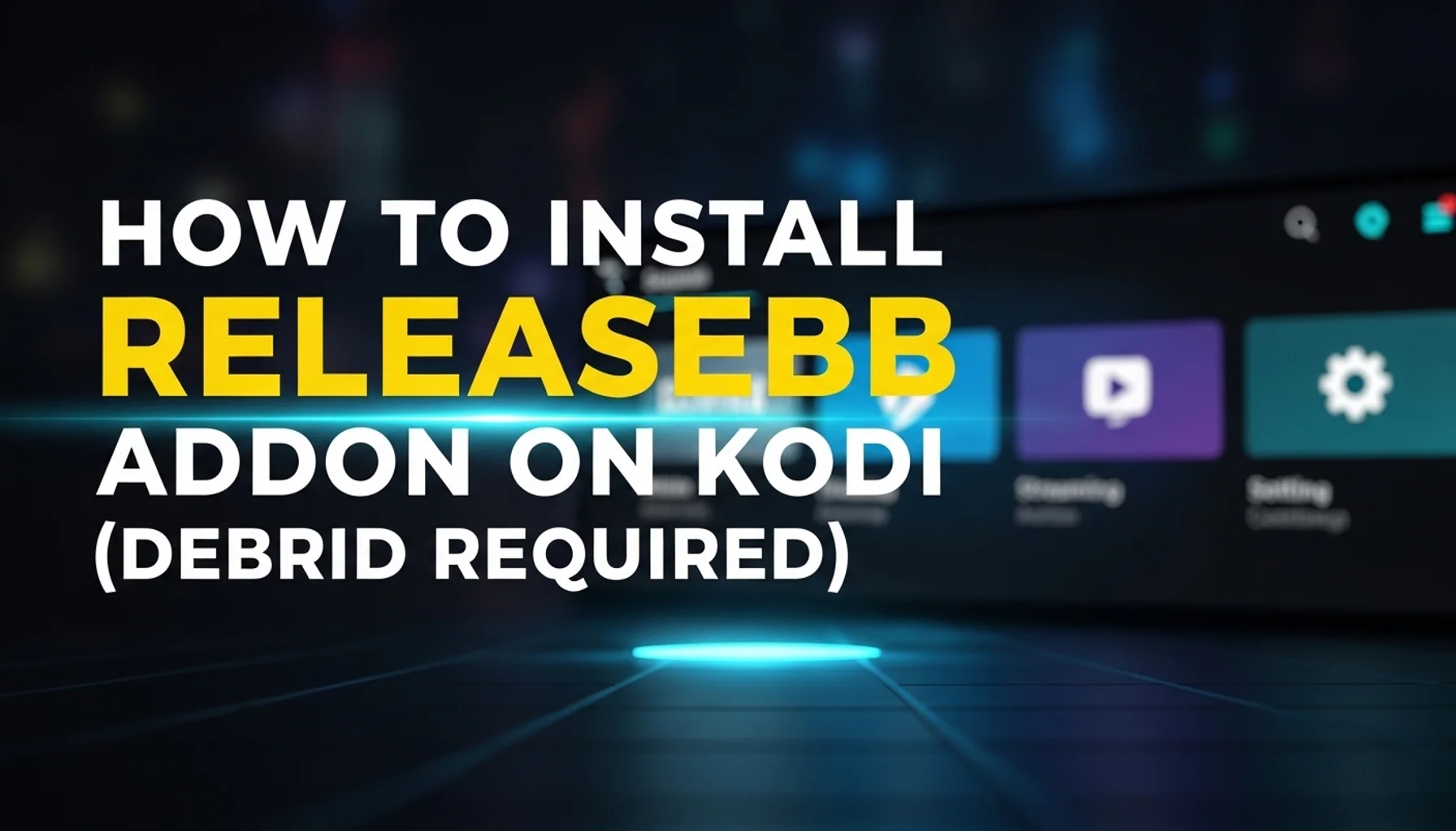 how to install releasebb addon on kodi debrid required