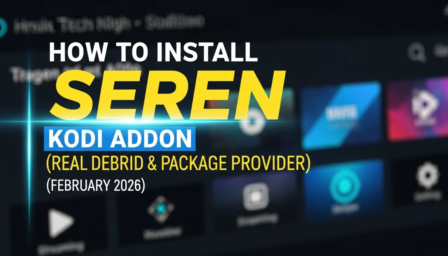 how to install seren kodi addon real debrid package provide