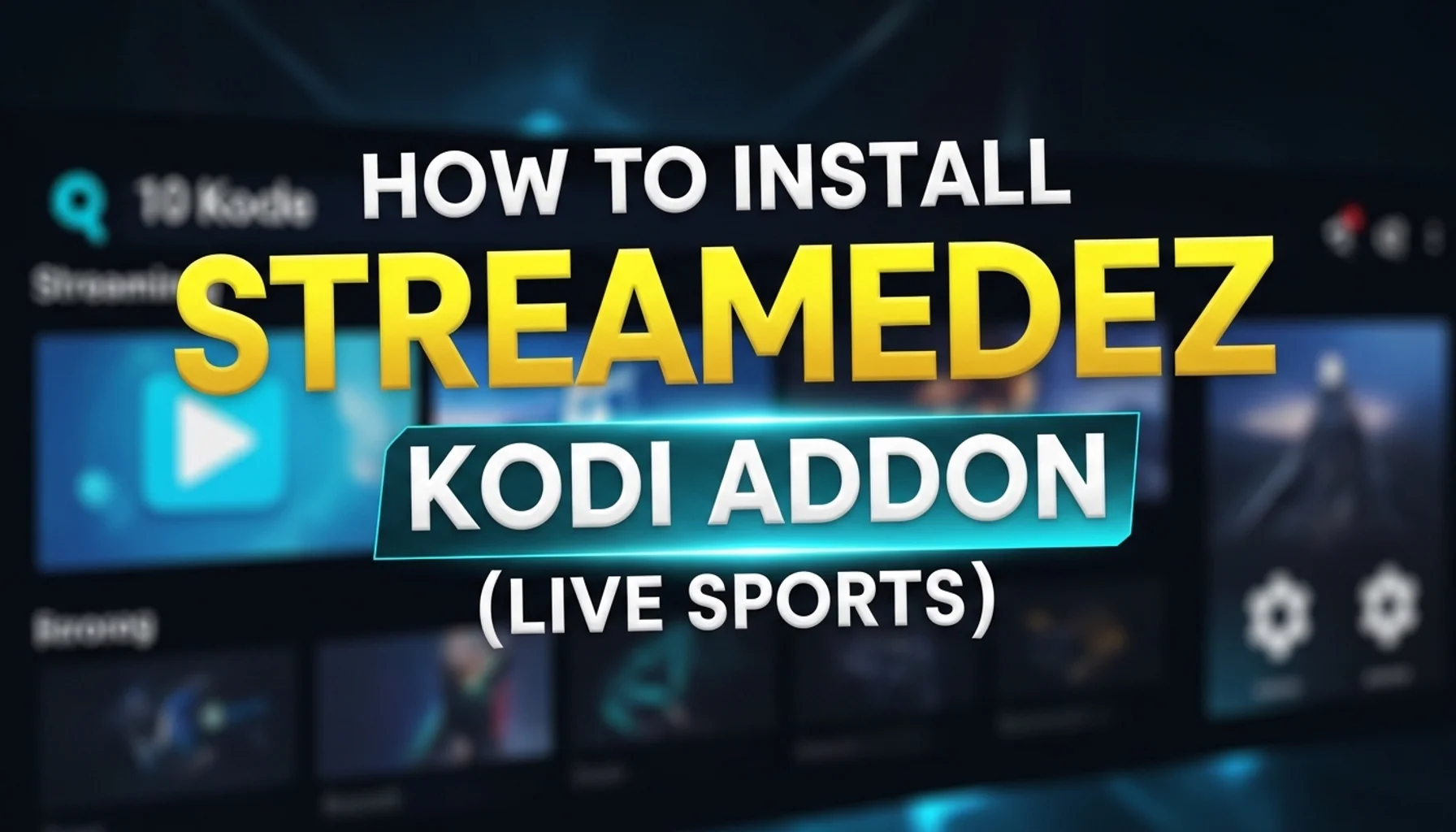 how to install streamedez kodi addon live sports