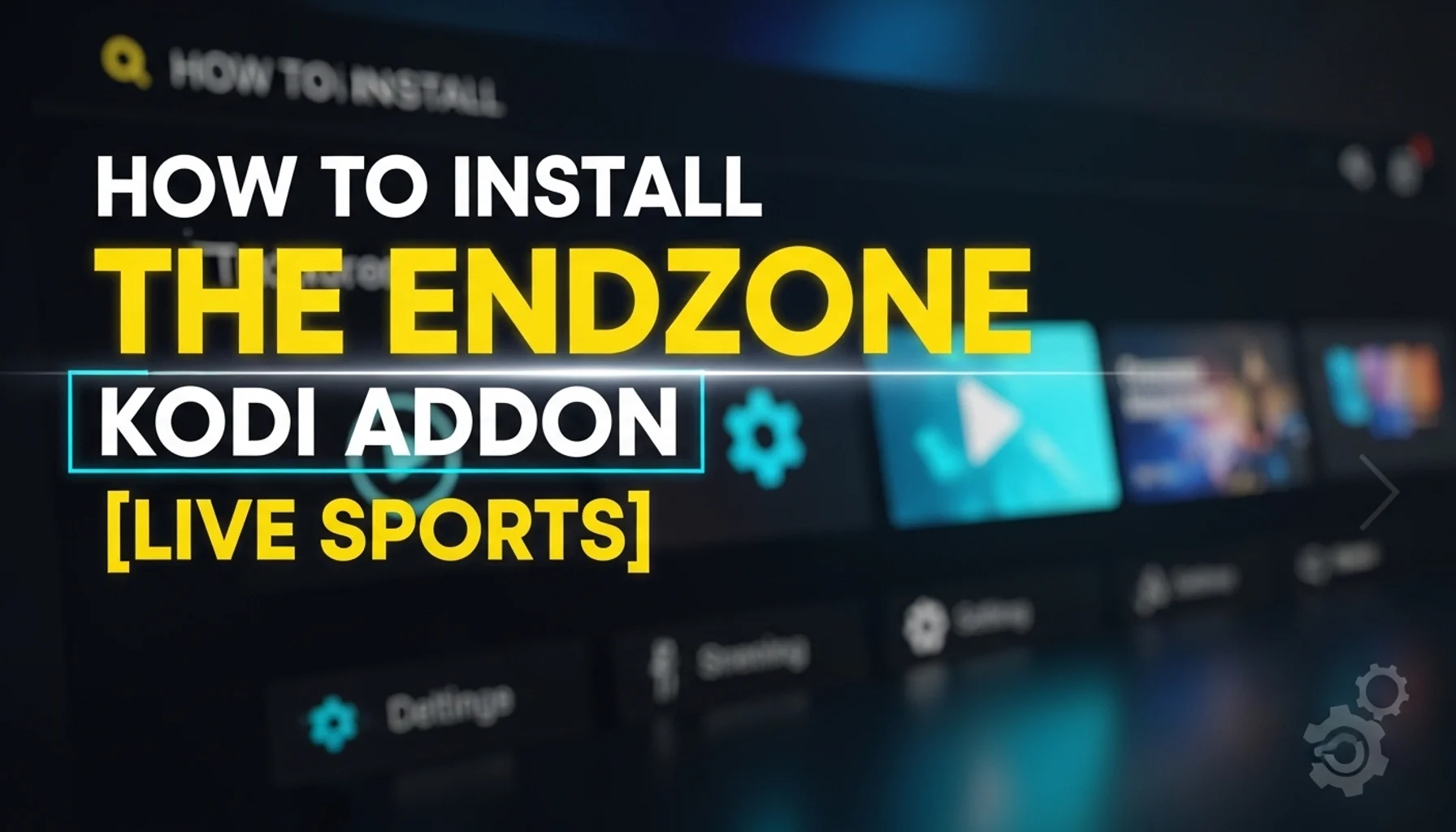 how to install the endzone kodi addon live sports