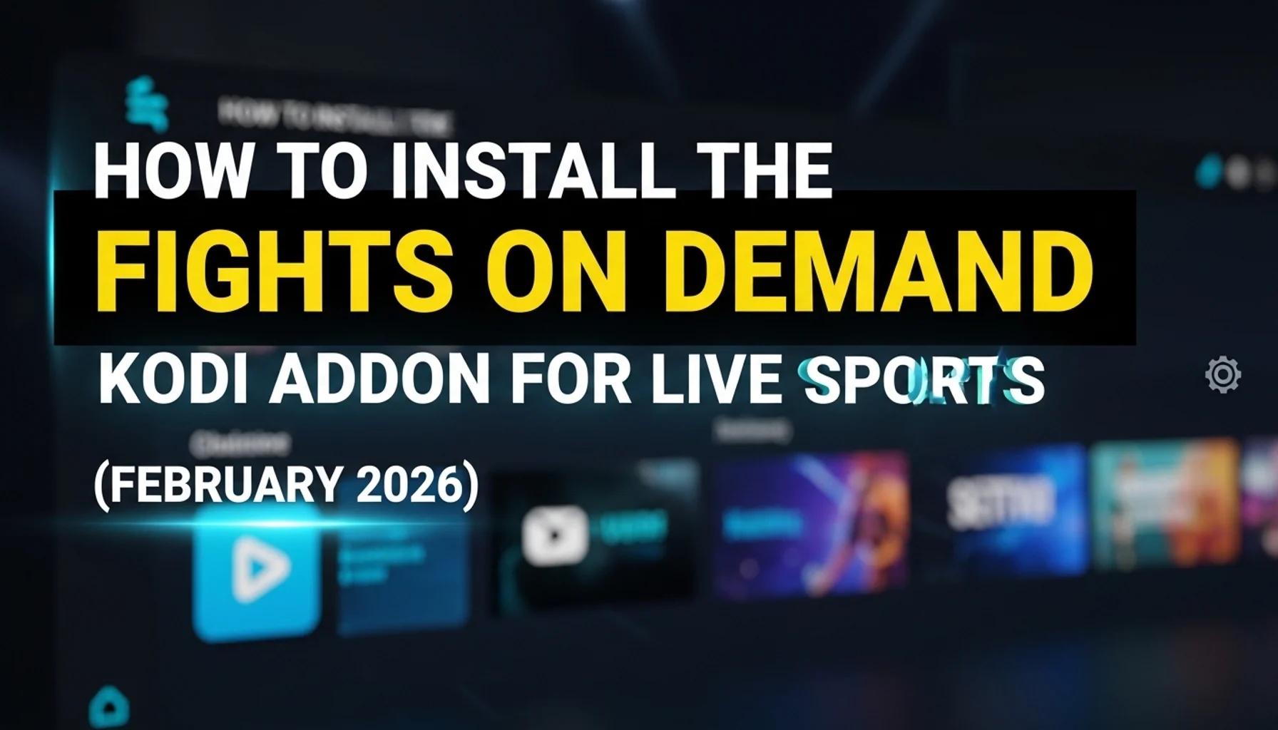 how to install the fights on demand kodi addon for live spor