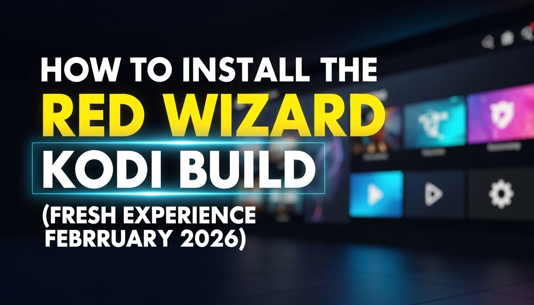 how to install the red wizard kodi build fresh experience fe