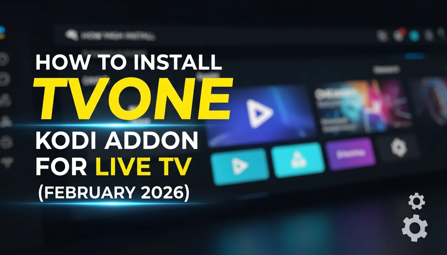 how to install tvone kodi addon for live tv february 2026