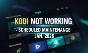 kodi not working scheduled maintenance jan 2026