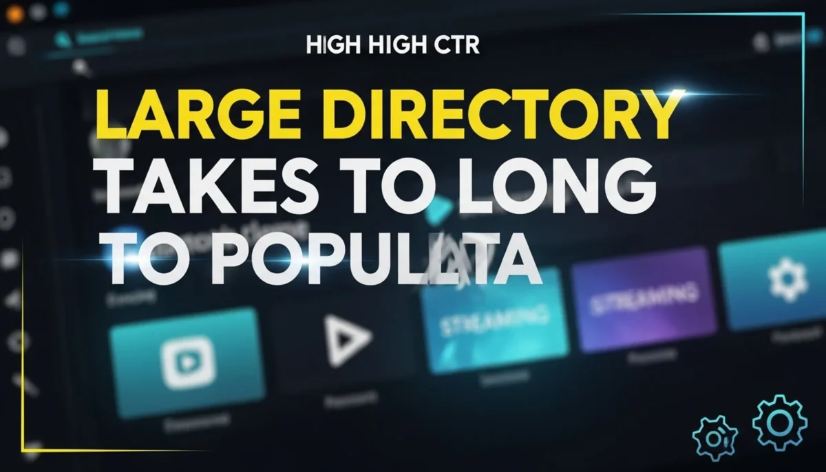 large directory takes to long to populate e1772472245928
