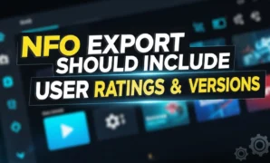 nfo export should include user ratings and versions