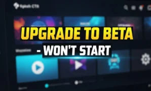 upgrade to beta wont start