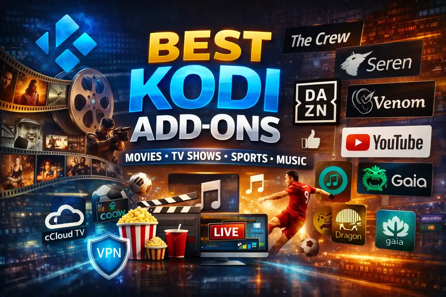Best Kodi add ons and entertainment options
