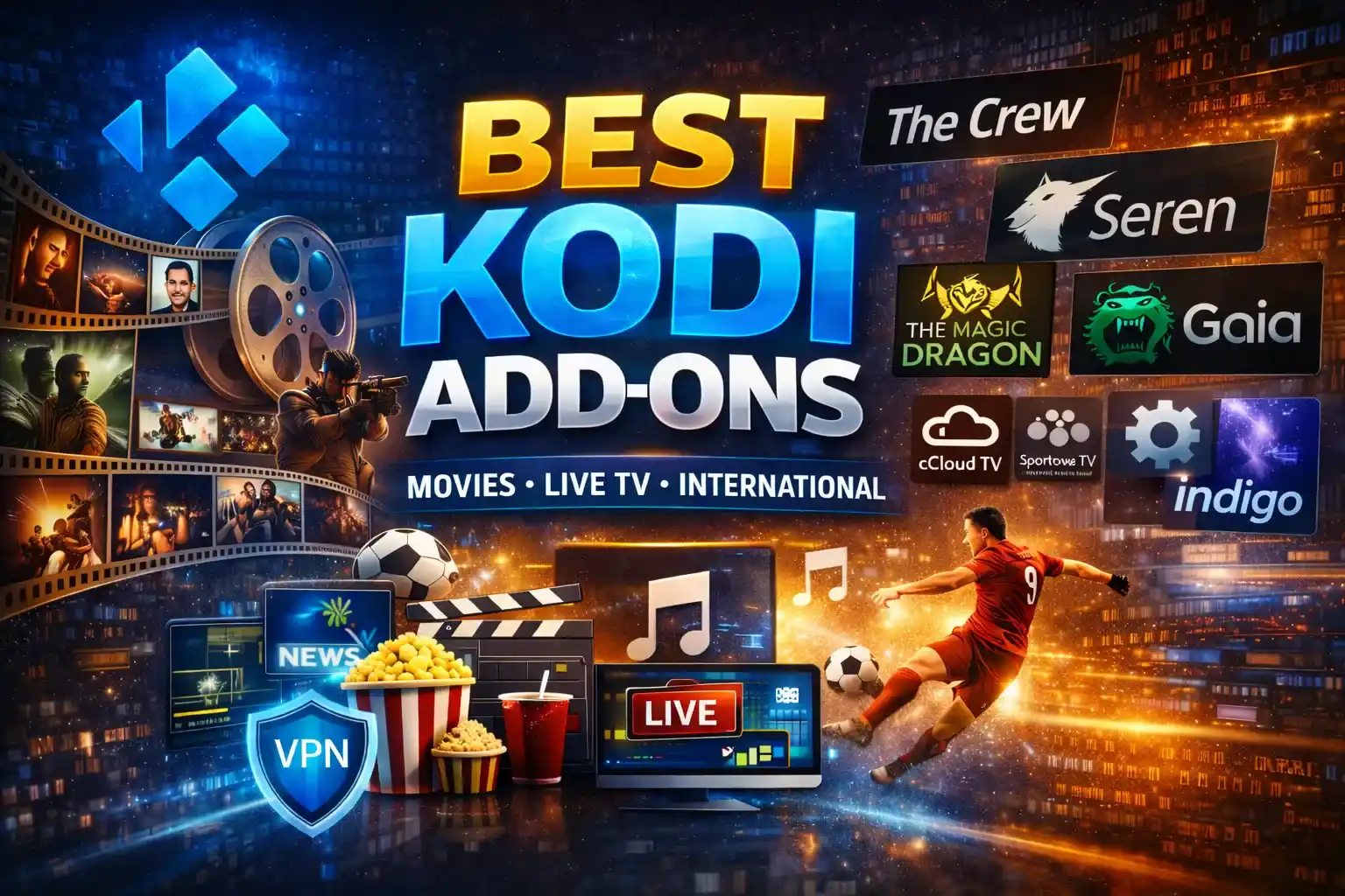 Best Kodi addons showcase design Best Kodi addons showcase design