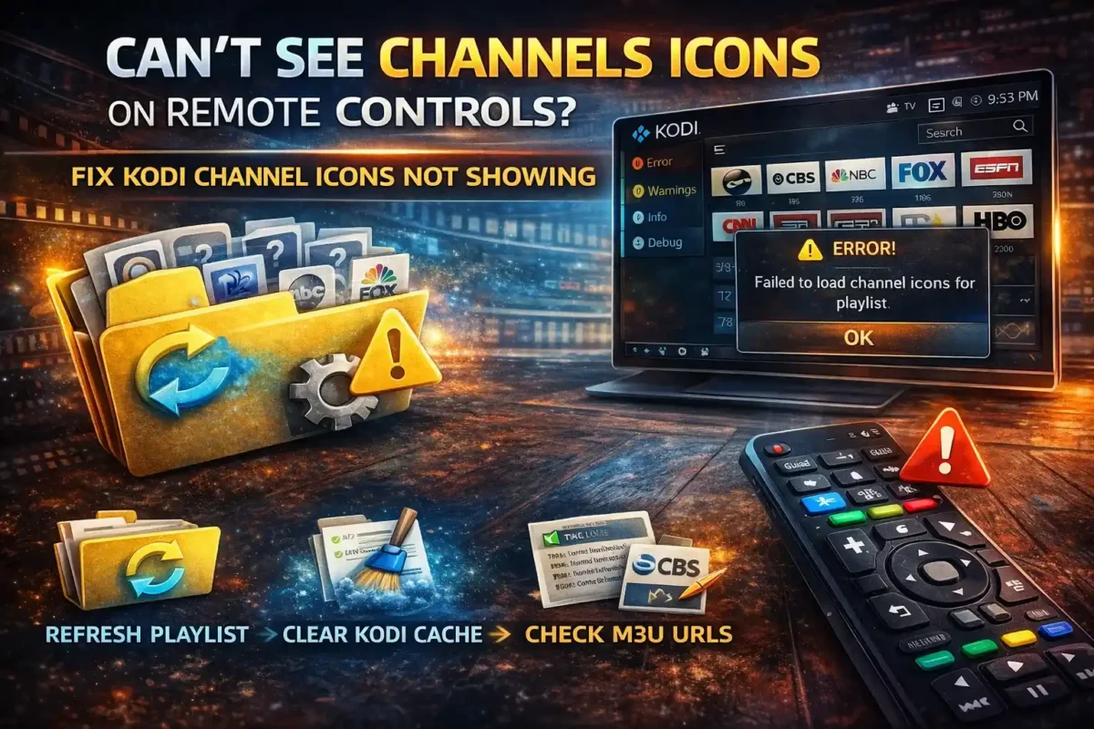 Cant See Channels Icons on Remote Controls Fix KODI Channel Icons Not Showing e1773505278862