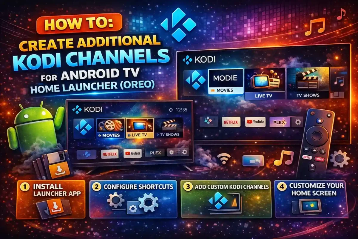 Create additional Kodi Channels for Android TV Home launcher Oreo e1773565902867