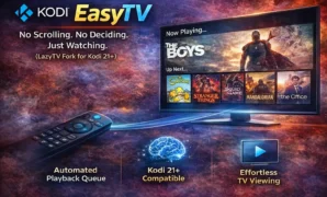 EasyTV No scrolling. No deciding. Just watching. LazyTV fork for Kodi 21