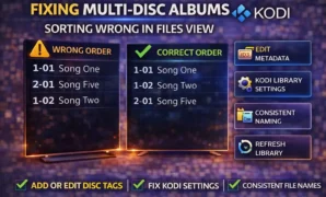 Fixing multi disc album sorting in Kodi