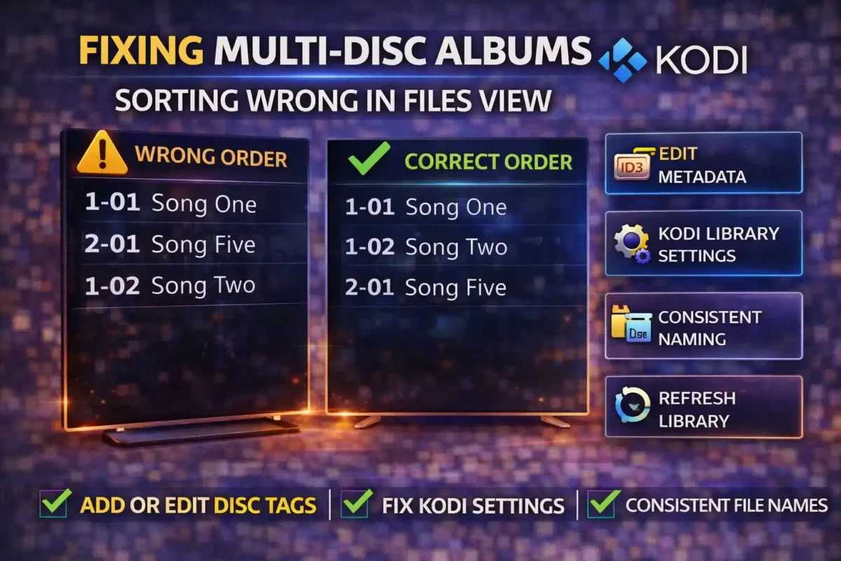 Fixing multi disc album sorting in Kodi e1773048237362