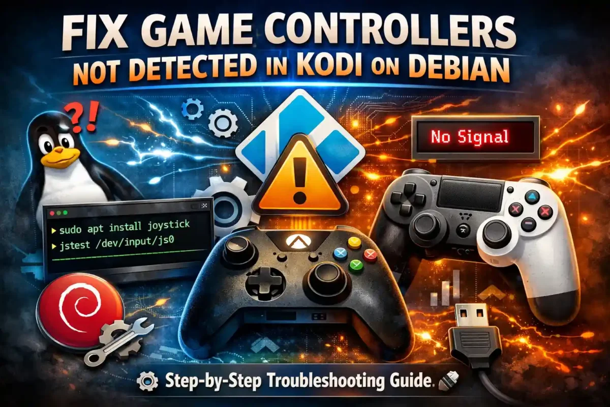 Help Request Game Controllers Not Detected in Kodi on Debian e1773548563554