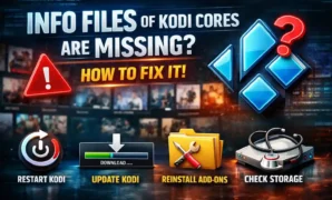 Info files of kodi cores are missing