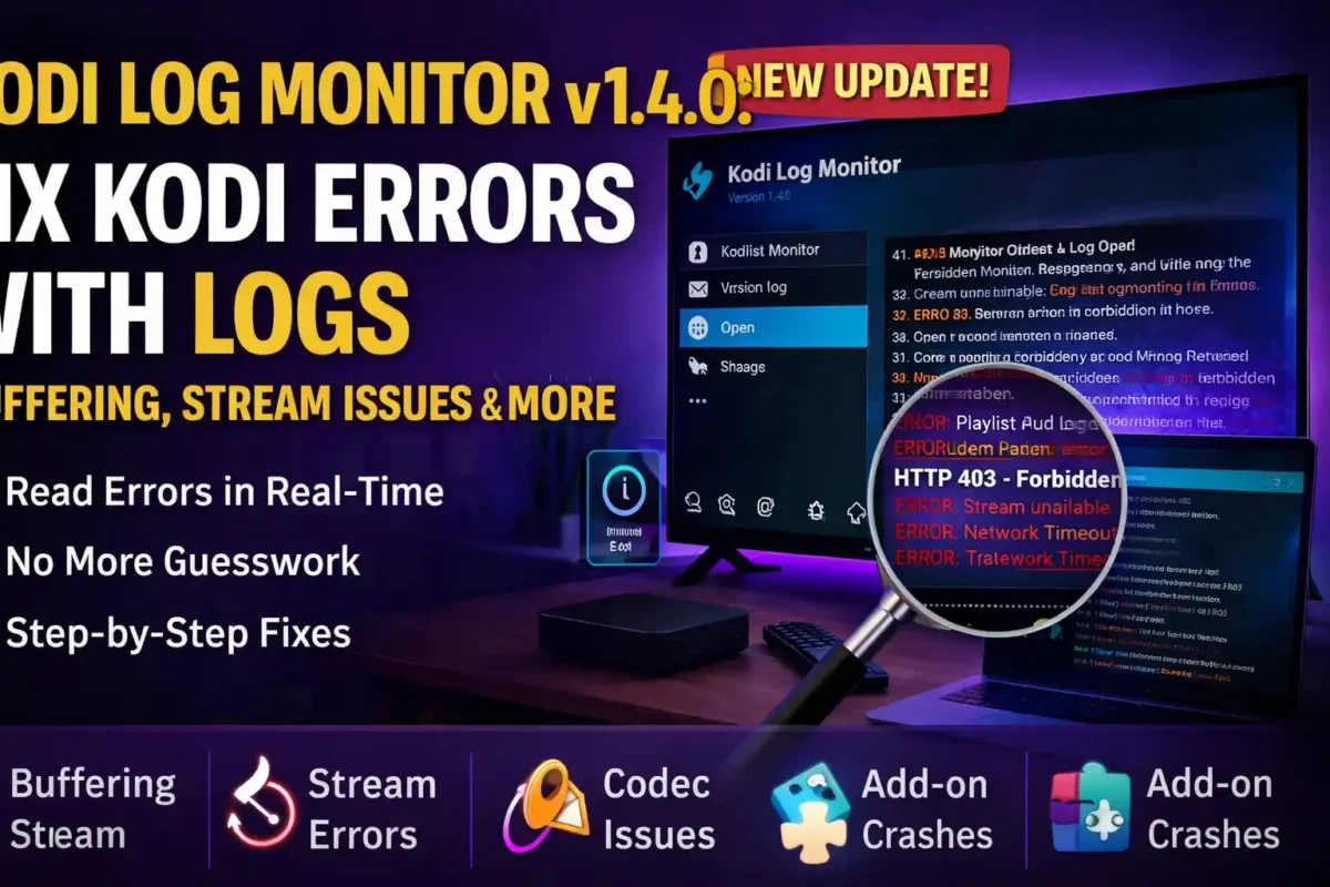 Kodi Log Monitor v1.4.0 update e1774887537572