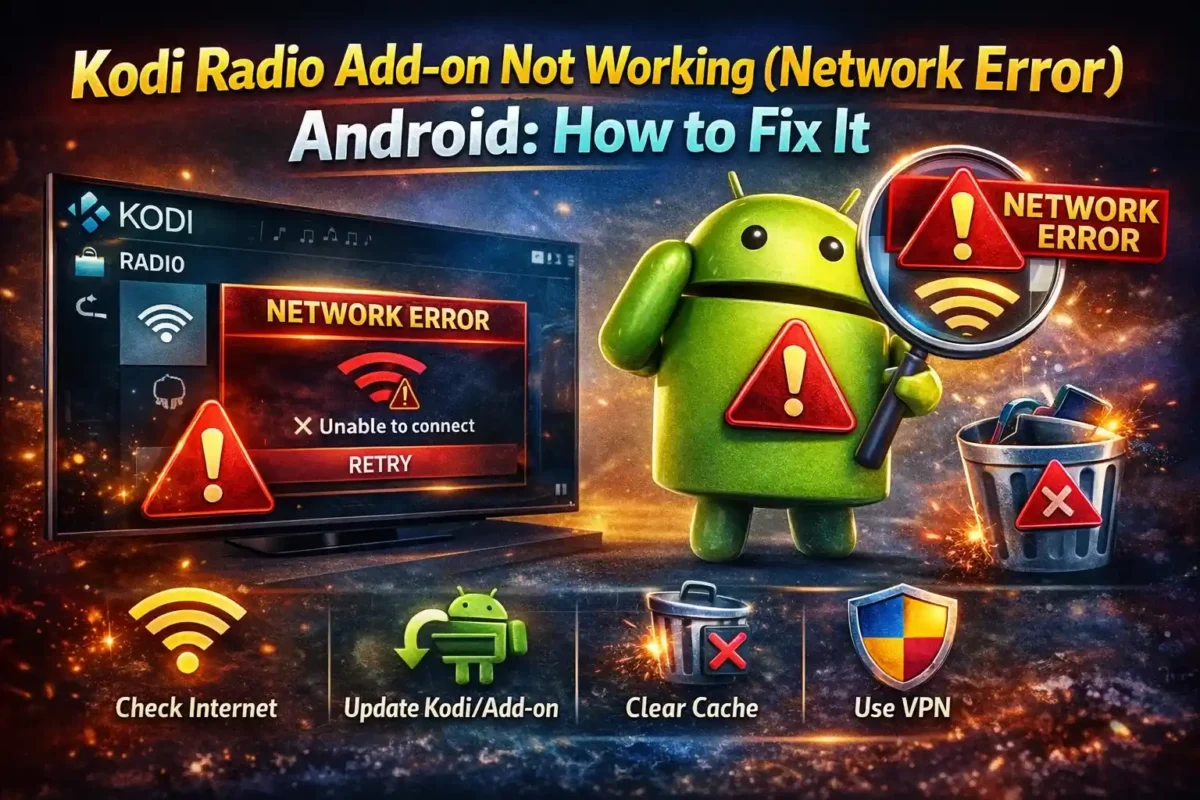 Kodi Radio add-on not working (network error) Android Kodi Radio add on not working network error Android e1773467191364