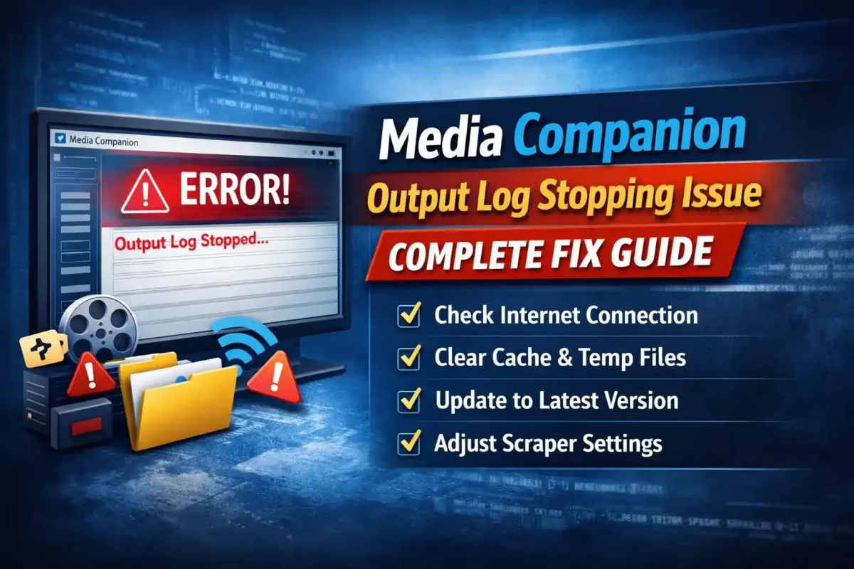 Media Companion Output Log Stopping Issue – Complete Fix Guide e1773505558618