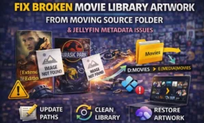 Movie library artwork messed up from moving the source folder and Jellyfin metadata