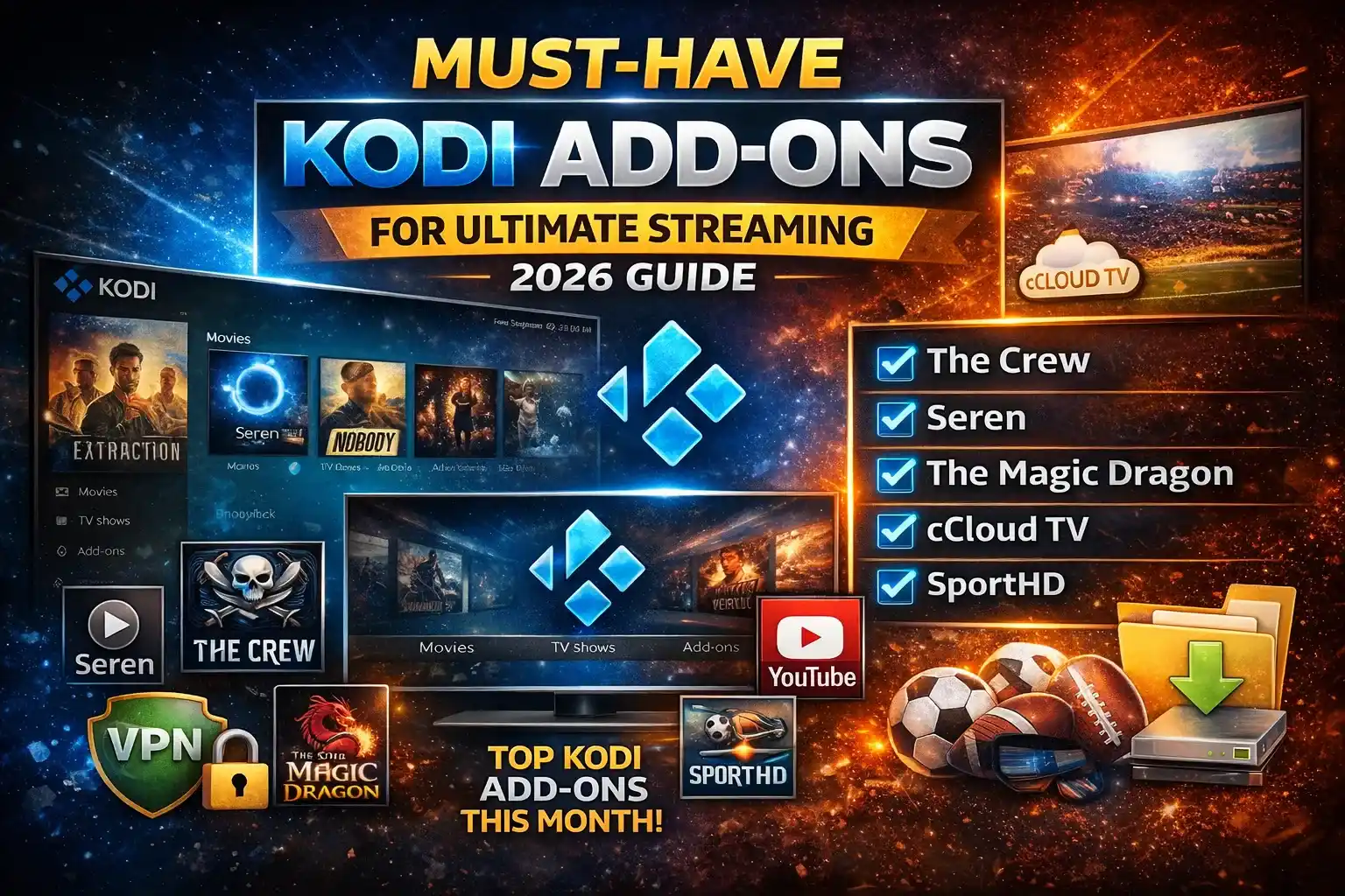 Must have Kodi add ons guide 2026