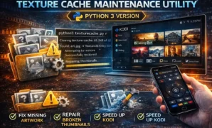 Texture Cache Maintenance Utility - Python 3 version Texture Cache Maintenance Utility Python 3 version