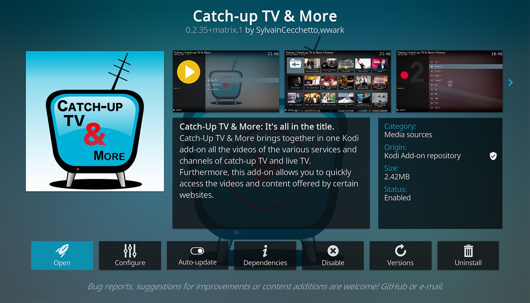 catch up tv more kodi addon how to install it on kodi