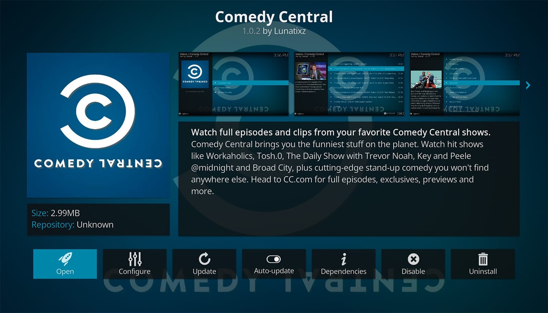 comedy central kodi addon how to install it on kodi
