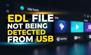 edl file not being detected from usb