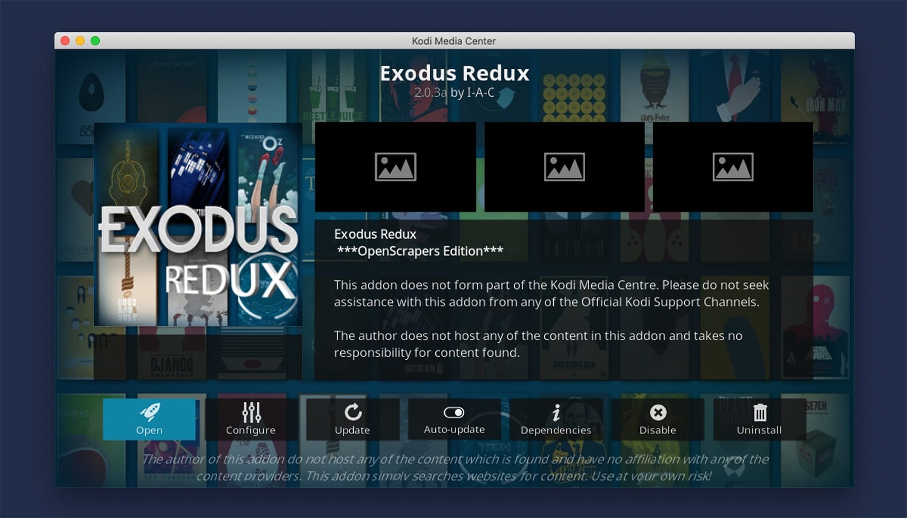 exodus redux kodi addon is it safe legal to install