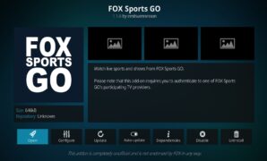 fox sports go kodi addon how to install it on kodi