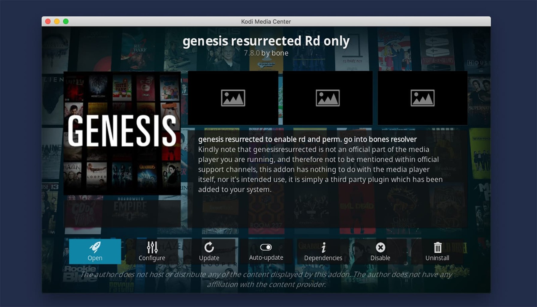 genesis resurrected kodi addon should you install it is it l